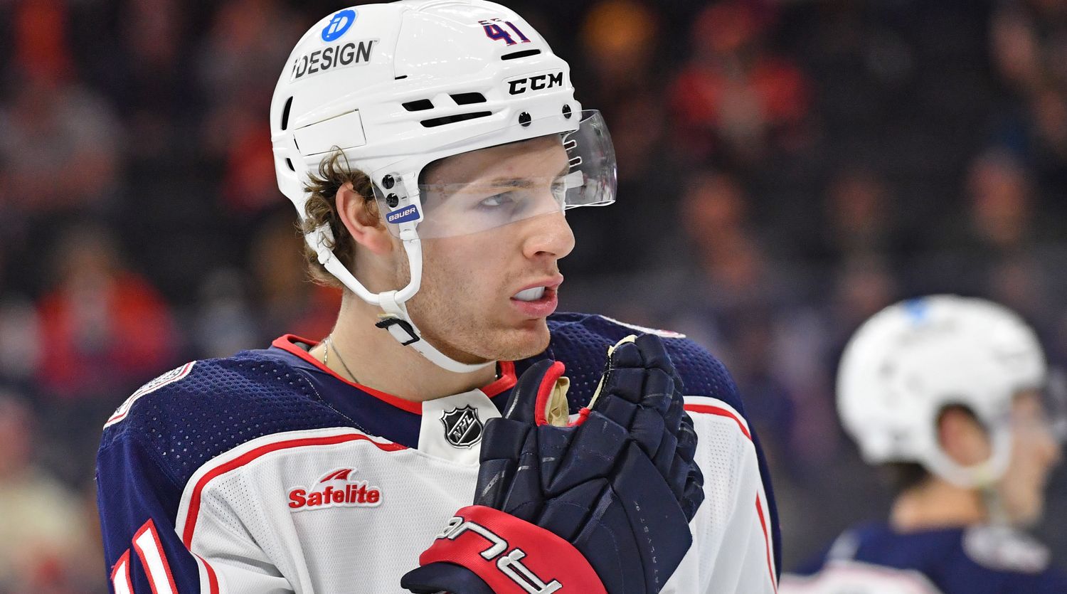 Columbus Blue Jackets center Hunter McKown
